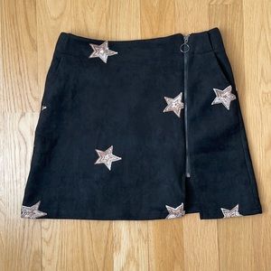 Suede Mini Skirt